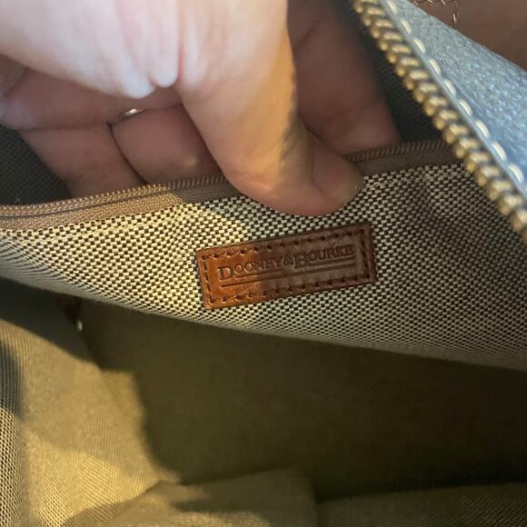 Dooney & Bourke Mary Bag Marine Blue Pebbled Leather Hobo Purse Navy EUC - Picture 7 of 9